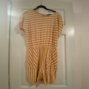 Yellow romper size small.
